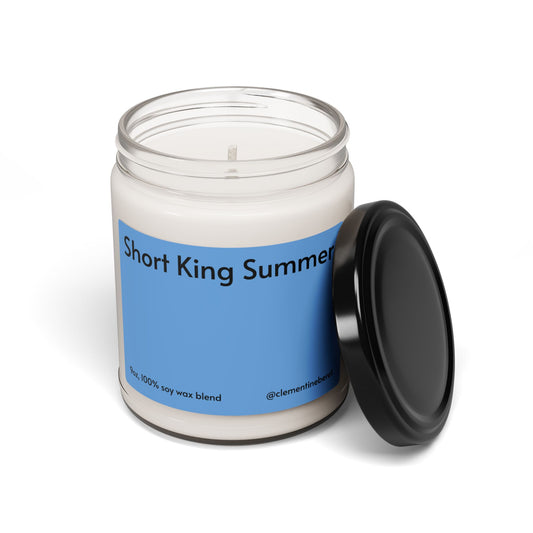 Short King Summer Clean Cotton Scented Soy Candle - 9oz