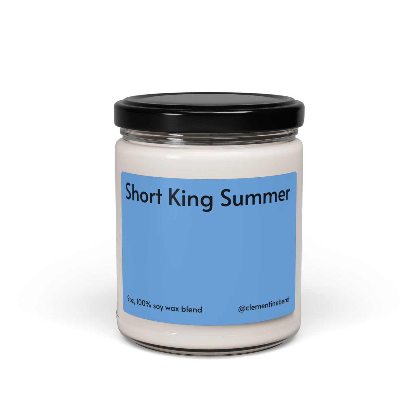 Short King Summer Clean Cotton Scented Soy Candle - 9oz