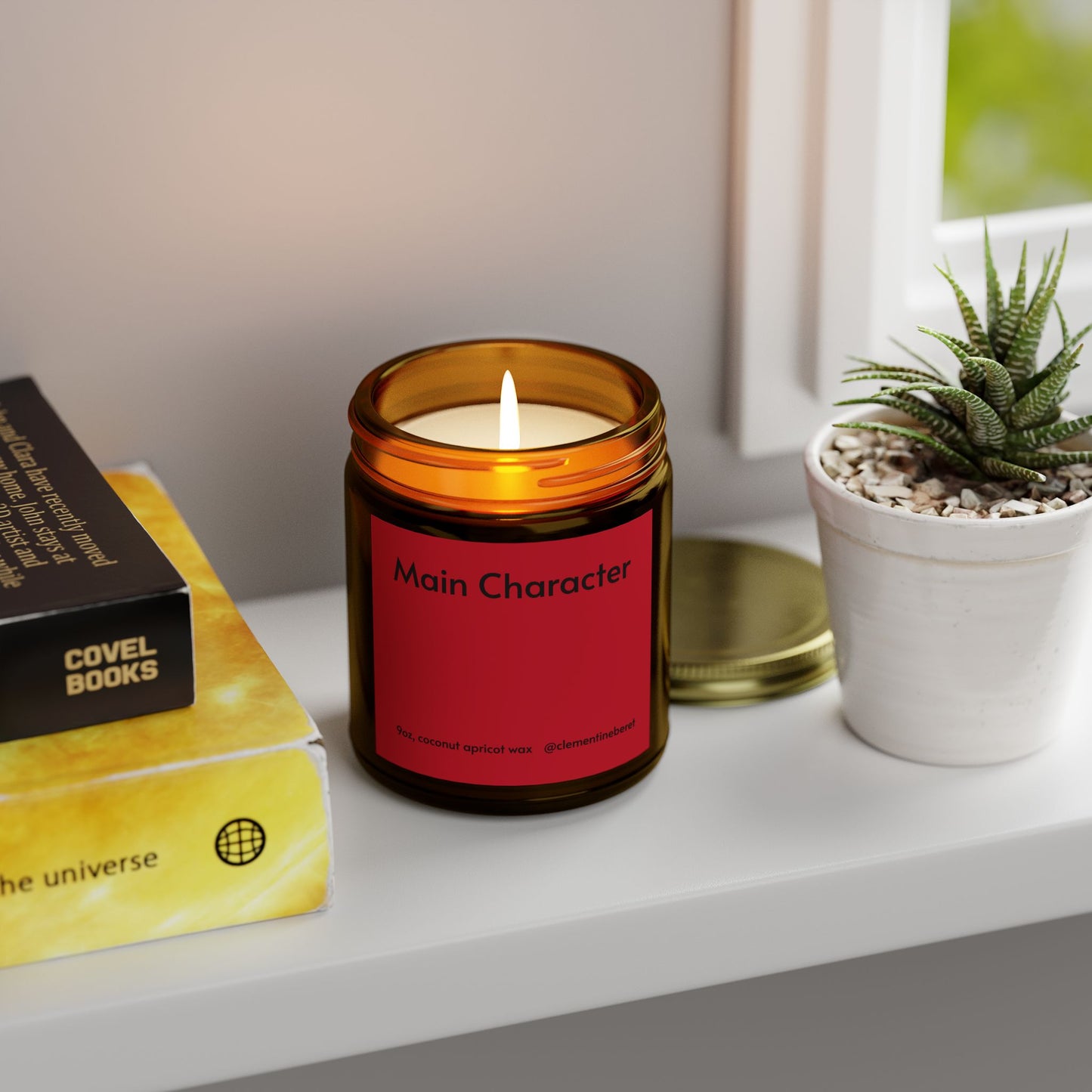 Main Character Cinnamon Chai Scented Coconut Apricot Wax Candle - 9oz