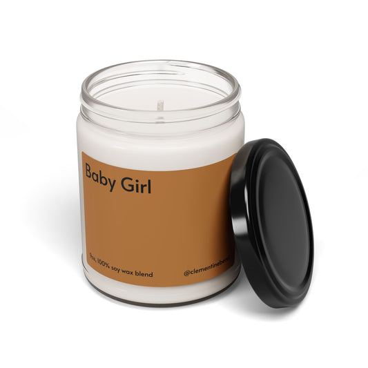 Baby Girl Coconut Cream + Cardamom Scented Soy Candle - 9oz
