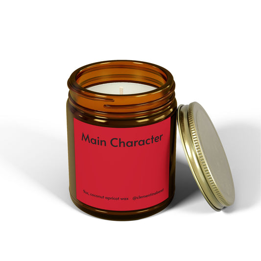 Main Character Cinnamon Chai Scented Coconut Apricot Wax Candle - 9oz