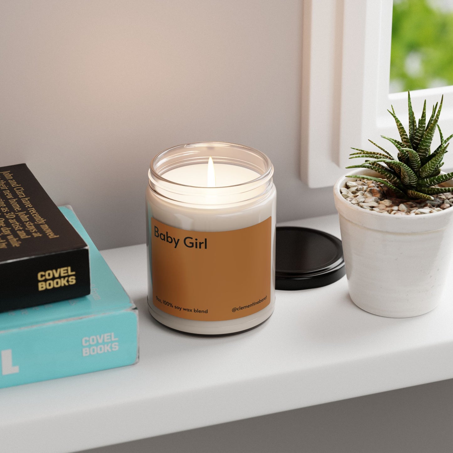Baby Girl Coconut Cream + Cardamom Scented Soy Candle - 9oz
