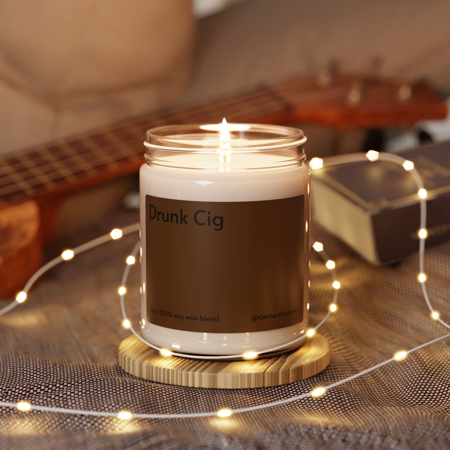 Drunk Cig Cinnamon Vanilla Scented Soy Candle - 9oz