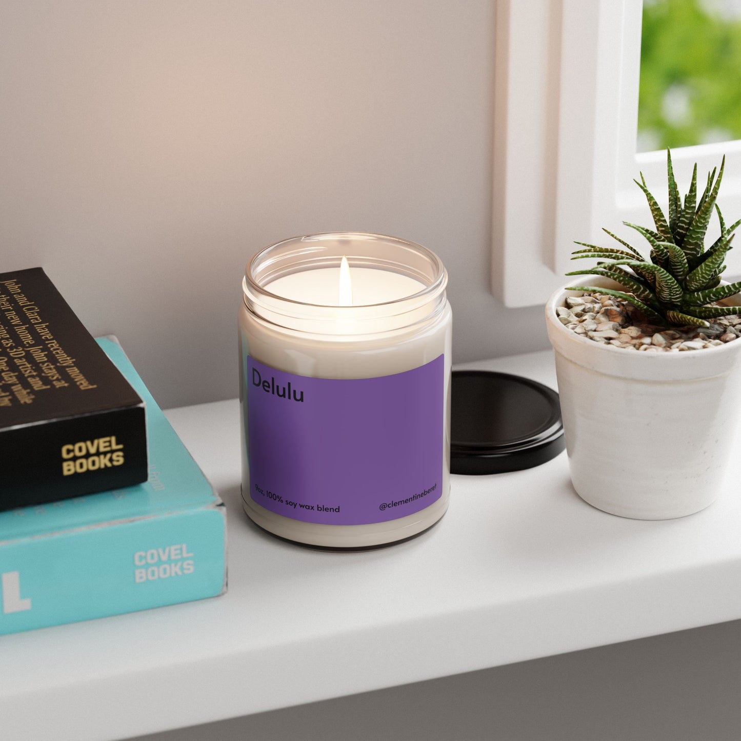 Delulu White Sage + Lavender Scented Soy Candle - 9oz