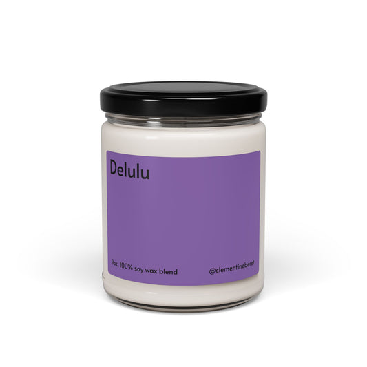 Delulu White Sage + Lavender Scented Soy Candle - 9oz