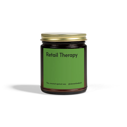 Retail Therapy Cashmere Musk Scented Coconut Apricot Wax Candle - 9oz