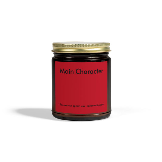 Main Character Cinnamon Chai Scented Coconut Apricot Wax Candle - 9oz